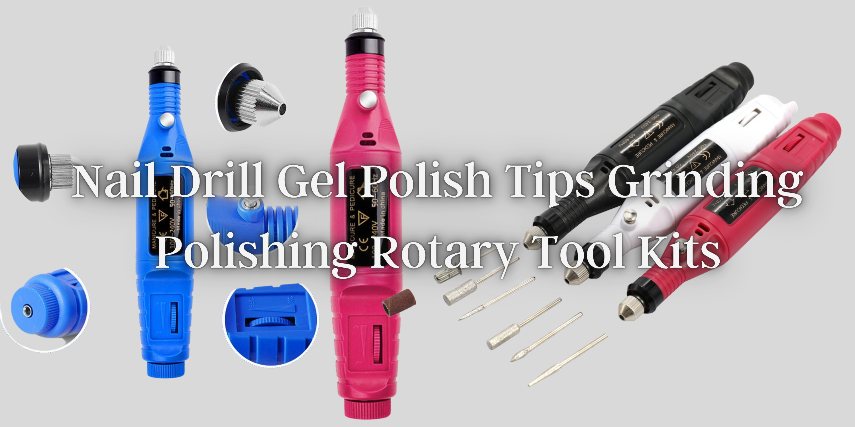 Nail Drill: Gel Polish Tips Grinding Polishing Rotary Tool Kits